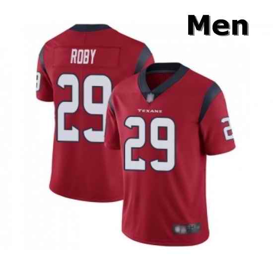 Men Houston Texans 29 Bradley Roby Red Alternate Vapor Untouchable Limited Player Football Jersey